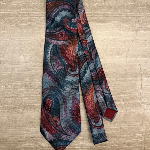 Pierre Balmain Extra Long Tie 100% Silk 61" Long - Picture 1 of 8